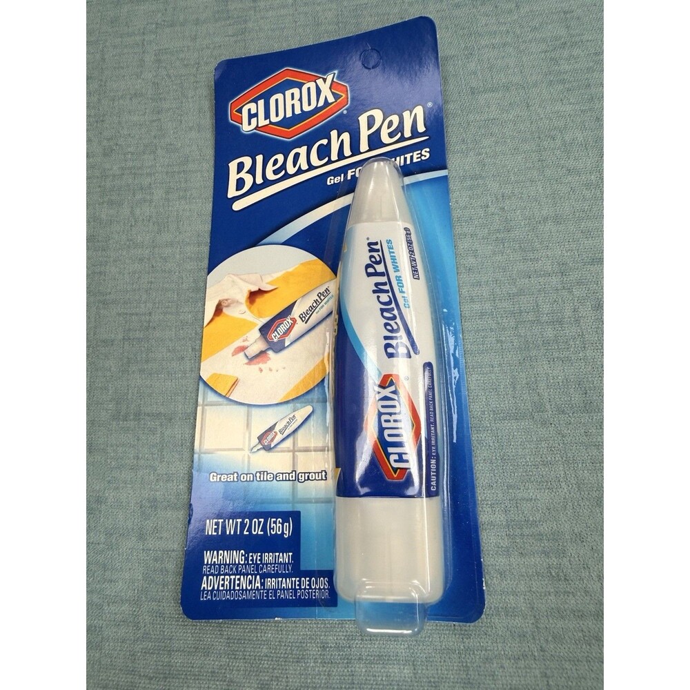 Clorox Bleach Pen Gel For Whites 2 Oz Cleaning Stain Remover Tile Grout Laundry